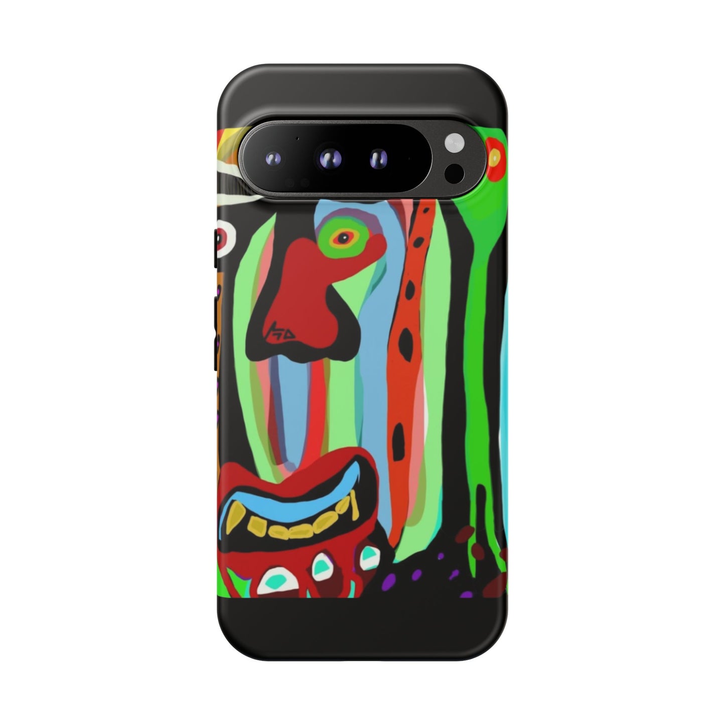 CRAZY.   Tribal Face Phone Case — Colorful Modern Art iPhone Cover