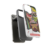 KUNTA.  Abstract Tribal Skull Phone Case — Colorful Street Art Protective Cover