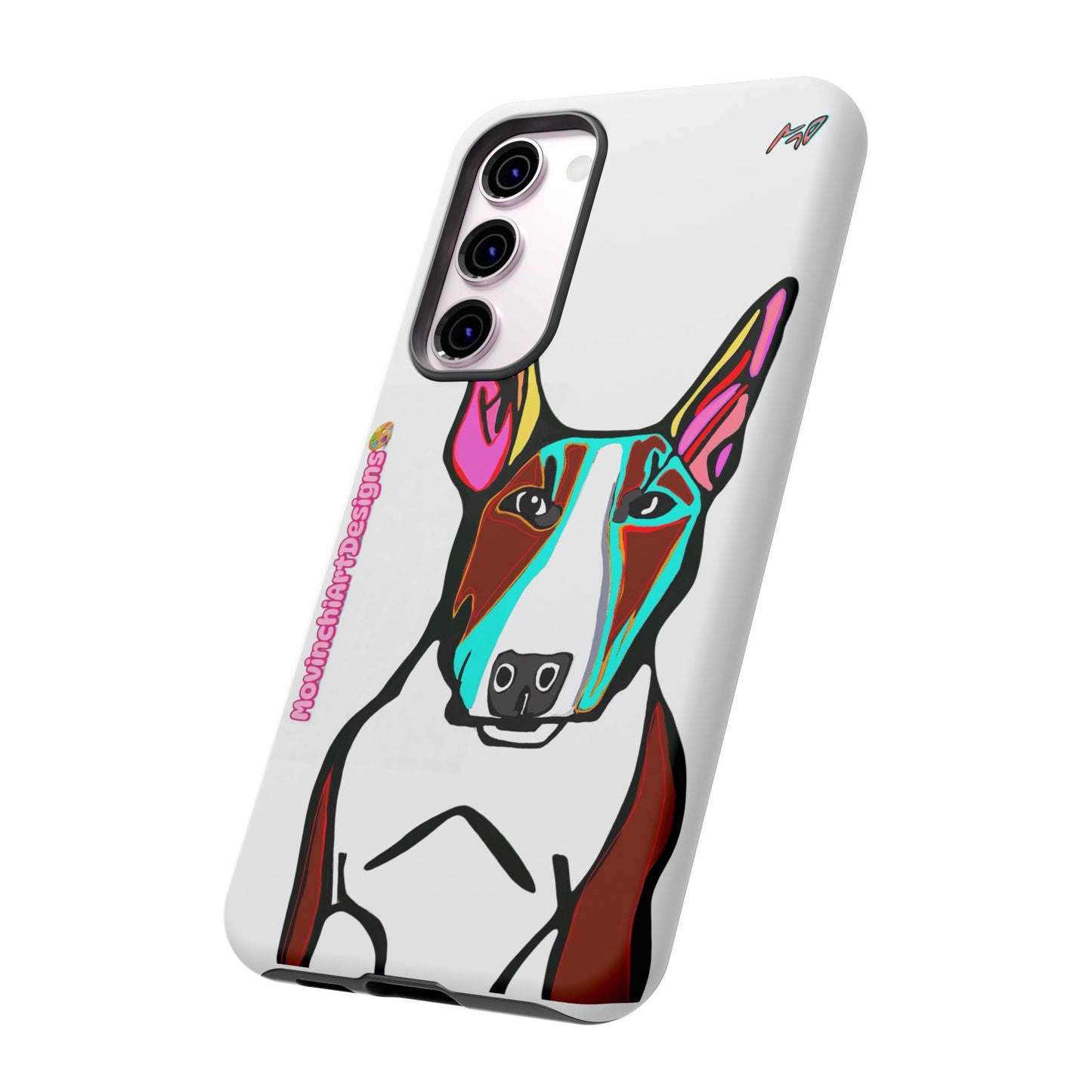 MR Bull Terrier Phone Case — Colorful Pop Art Tough Cases for Dog Lovers