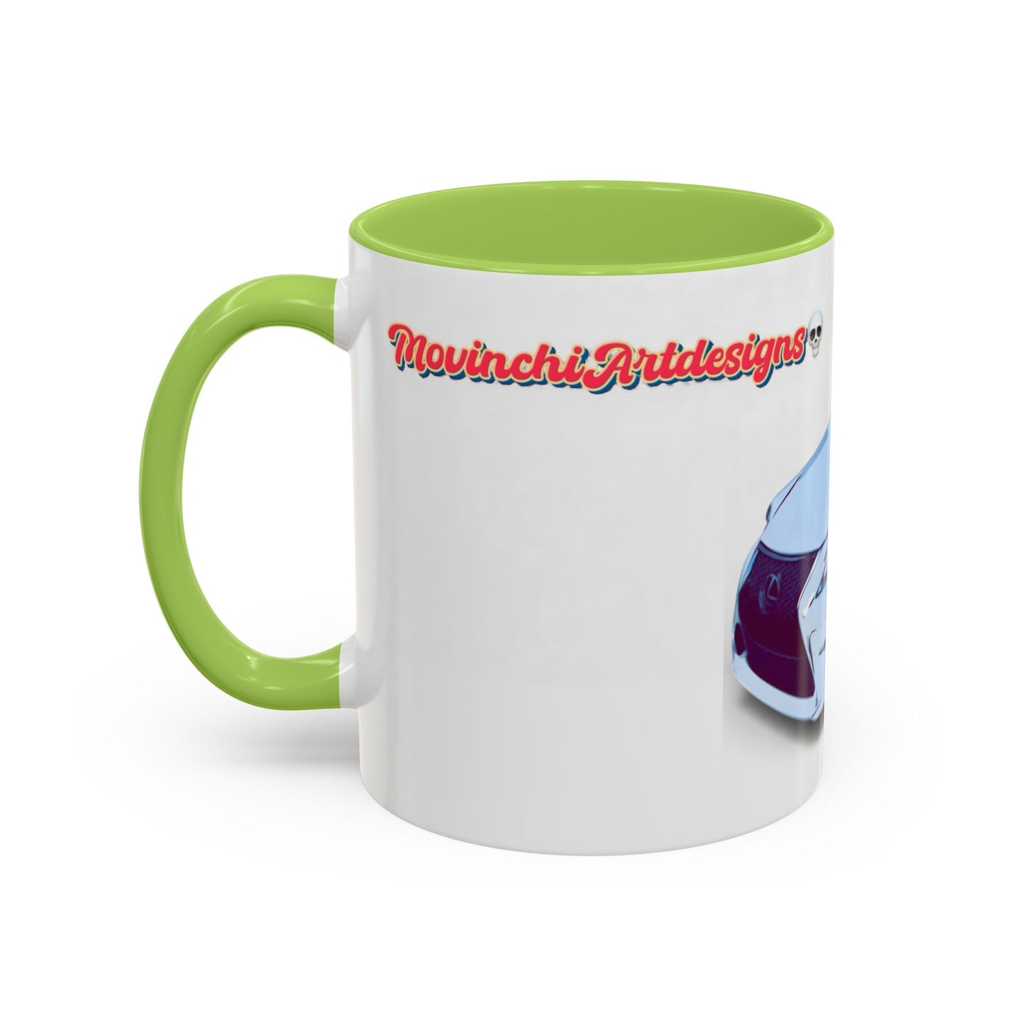 IS300 Car Lover Accent Coffee Mug – White Sports Sedan Design (11oz & 15oz)