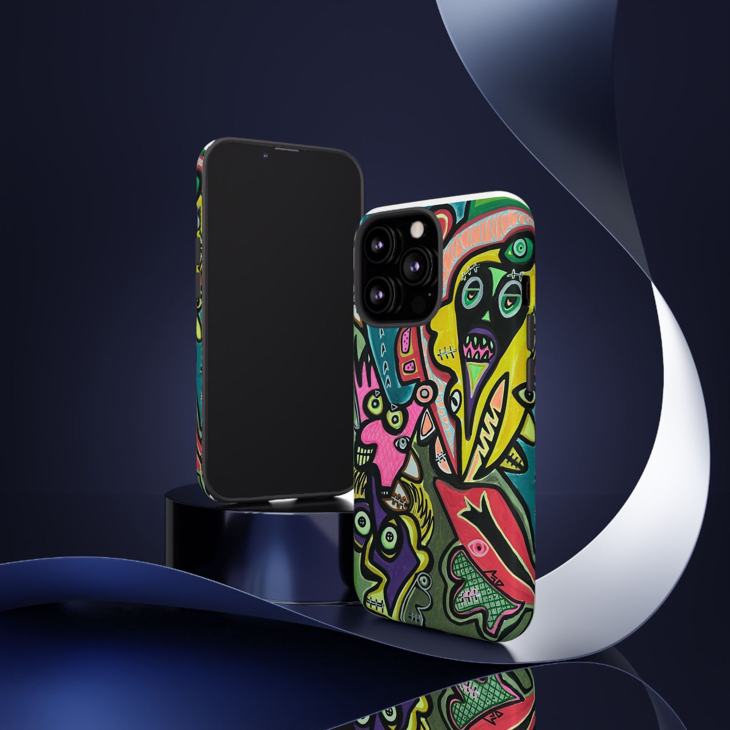 CONCERT  Abstract Graffiti Phone Case — Colorful Street Art Tough Cases