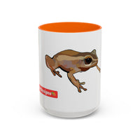 COQUI.  Frog Accent Coffee Mug — Cute Woodland Tree Frog Design (11/15 oz)
