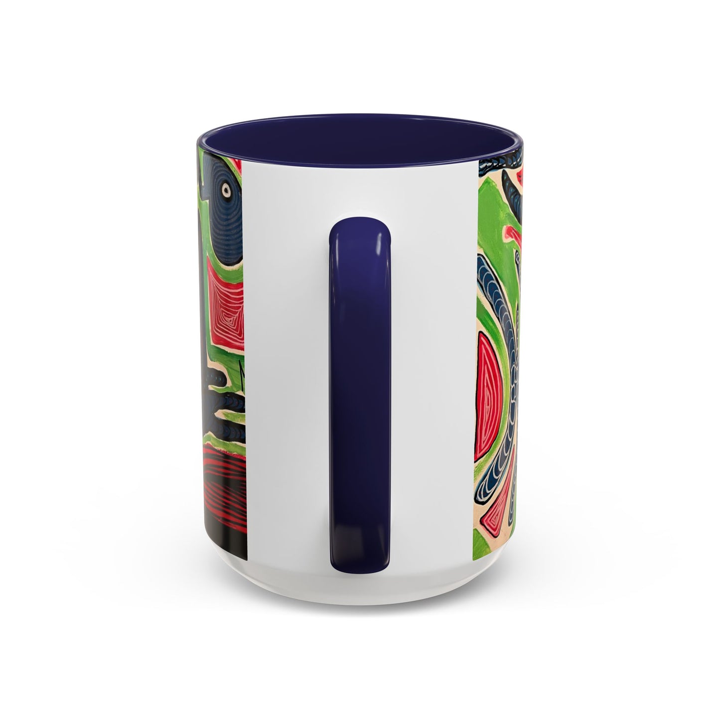 AFTER LIFE2.0  Abstract Neon Doodle Coffee Mug — Colorful Surreal Art Accent Mug (11/15oz)