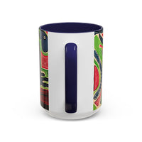 AFTER LIFE2.0  Abstract Neon Doodle Coffee Mug — Colorful Surreal Art Accent Mug (11/15oz)