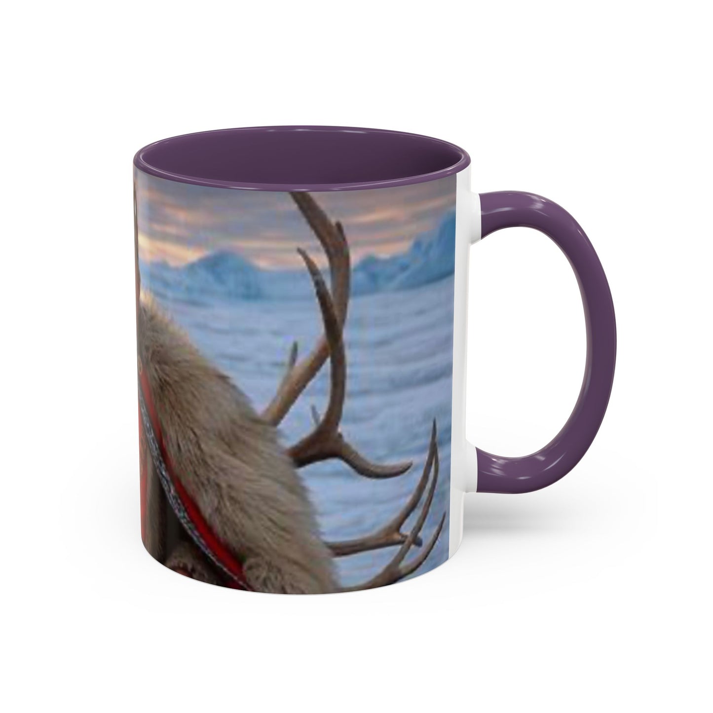 KING OF THE WORLD Royal Portrait Accent Coffee Mug – King in Fur Coat Design (11/15oz)