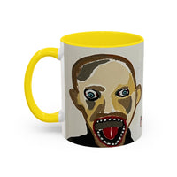 3 amigos Creepy Masked Faces Accent Coffee Mug – Horror Art 11/15oz