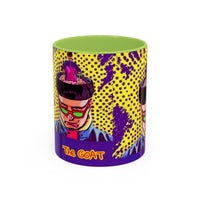 OLIVER TREE"The GOAT" Pop Art Coffee Mug – Colorful Retro Graphic Accent Mug (11/15oz)