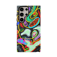 CRAZY4  Abstract Neon Skull Phone Case — Colorful Psychedelic Protective Cover