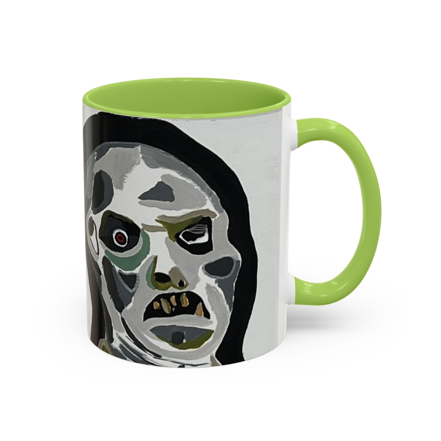 3 amigos Creepy Masked Faces Accent Coffee Mug – Horror Art 11/15oz