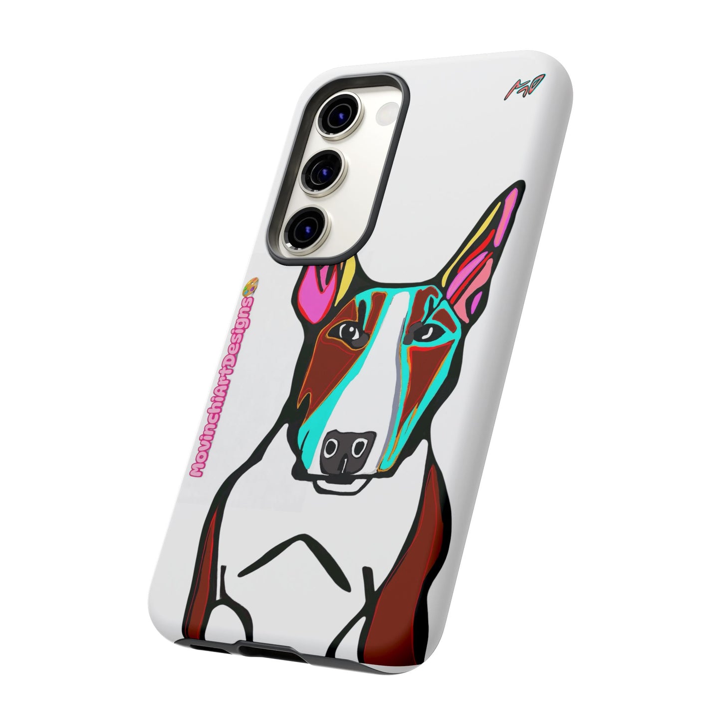 MR Bull Terrier Phone Case — Colorful Pop Art Tough Cases for Dog Lovers