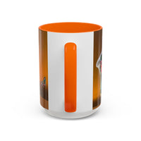 Colorful Doberman Accent Coffee Mug — Vibrant Dog Portrait Ceramic Mug (11/15oz)