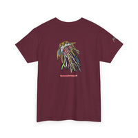 Graphic Tee — Colorful CRAZY TUNA  Illustration Back Print Tee