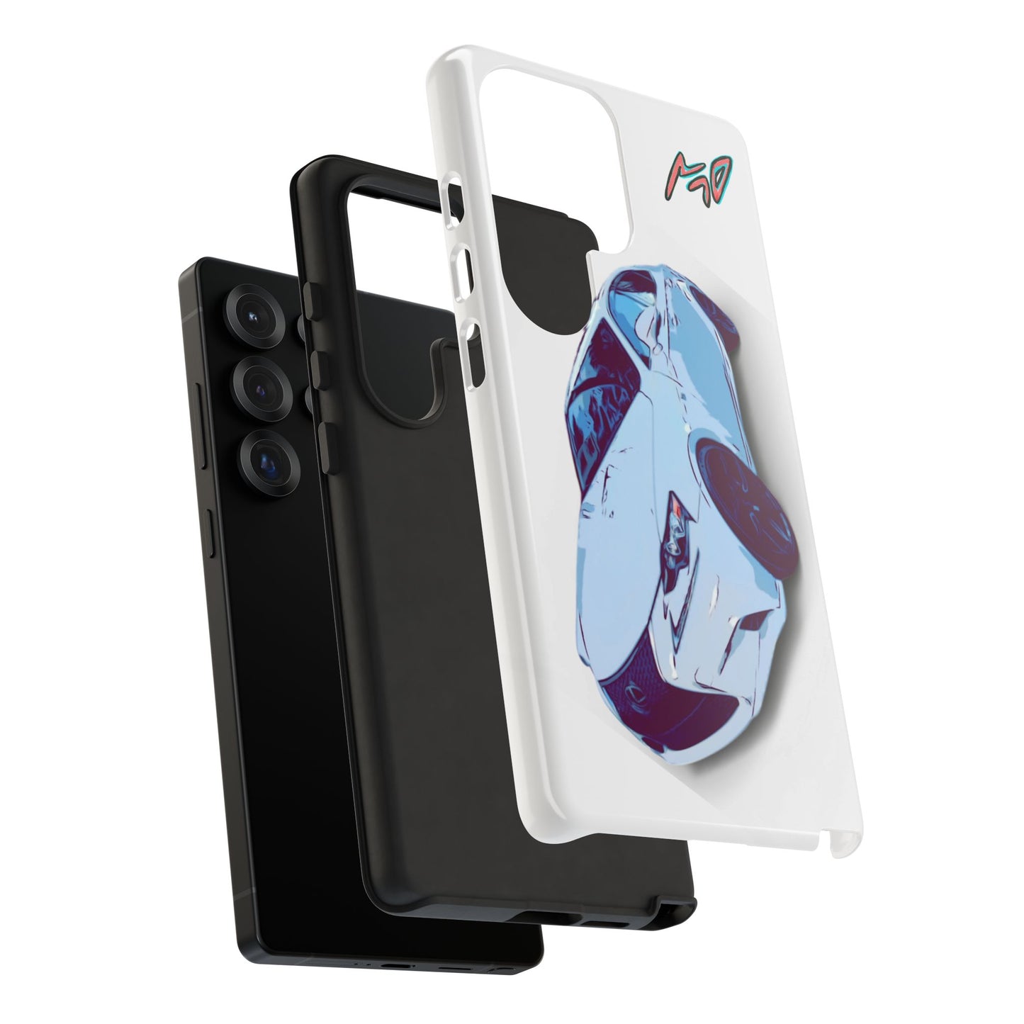 Melvin White Sports Car Phone Case - Retro Pop Art Supercar Protective Tough Case
