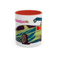 R34  Racing Skyline Accent Coffee Mug — Fast Car Drift Design (11/15oz)