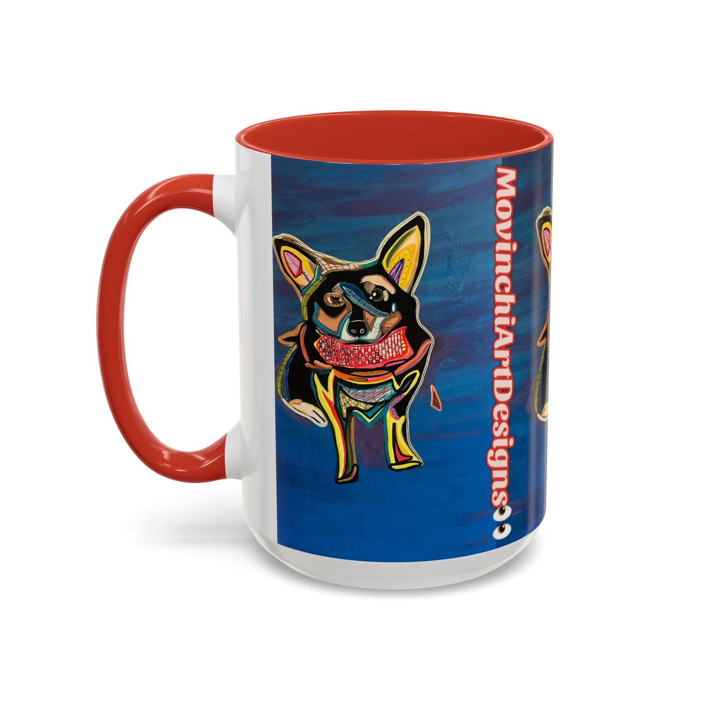 Chihuahua Art Coffee Mug – Colorful Pop‑Art Dog Accent Mug (11/15 oz)