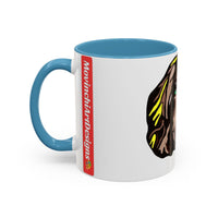MR COCKER Dog Portrait Accent Coffee Mug — Brown Spaniel Art Mug (11/15oz)