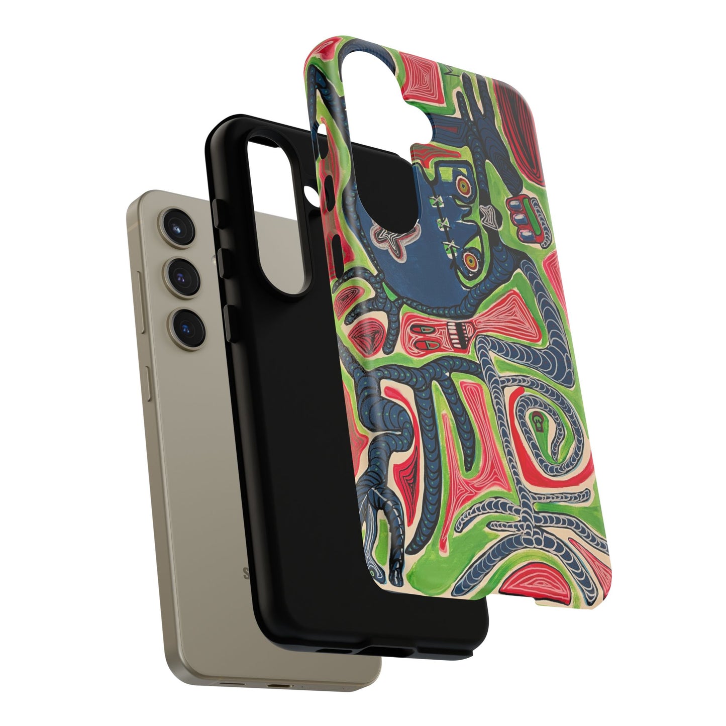Abstract AFTERLIFE Phone Case — Bold Psychedelic Music Art