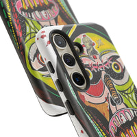 KUNTA.  Abstract Tribal Skull Phone Case — Colorful Street Art Protective Cover