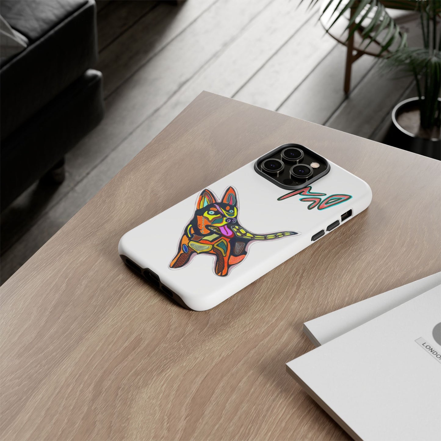 HUSKY  Colorful Abstract Dog Phone Case — 'MAD' Signature Protective Case