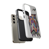 Colorful Owl Phone Case — Artistic Owl Illustration Tough Case