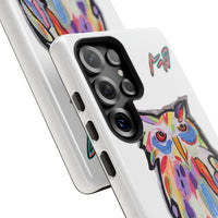 Colorful Owl Phone Case — Artistic Owl Illustration Tough Case