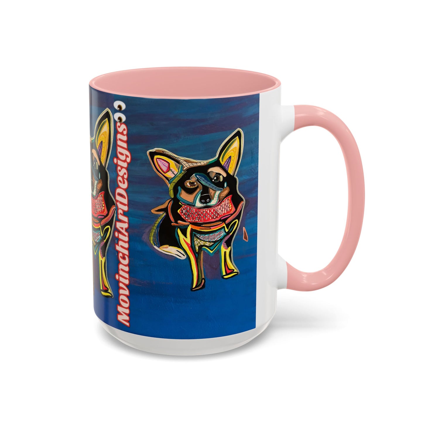 Chihuahua Art Coffee Mug – Colorful Pop‑Art Dog Accent Mug (11/15 oz)