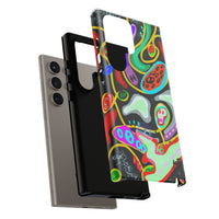 CRAZY4  Abstract Neon Skull Phone Case — Colorful Psychedelic Protective Cover