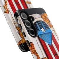 Puerto Rican Flag Phone Case - Rustic Coquí Door Design Tough Case