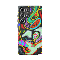 CRAZY4  Abstract Neon Skull Phone Case — Colorful Psychedelic Protective Cover