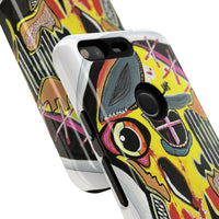 VINCENT.  Skull Riot Phone Case – Colorful Abstract Horror Art Protective Cover