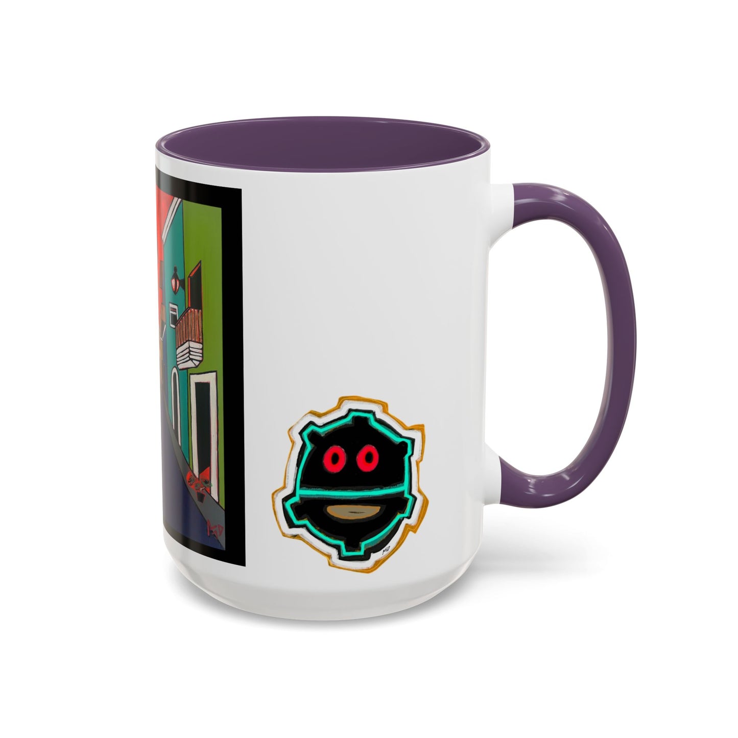 SAN JUAN.  Colorful Street Art Coffee Mug — Vibrant Alleyway & Playful Emblem Accent Mug