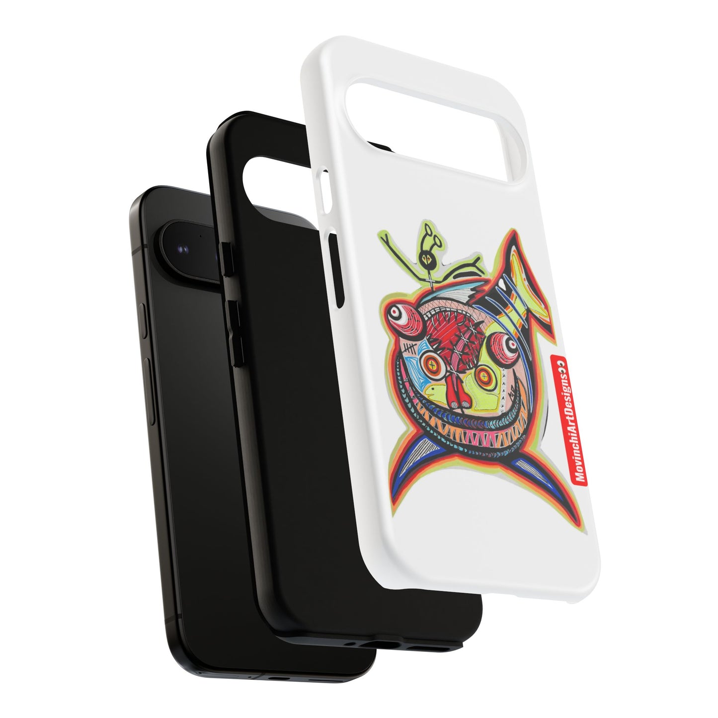 Phone Case — Colorful Abstract PARASITE  Fish Art Tough Cases