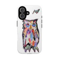 Colorful Owl Phone Case — Artistic Owl Illustration Tough Case
