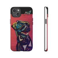 Colorful Pit LABRADOR Tough Phone Case — Vibrant Pop Art Dog Design