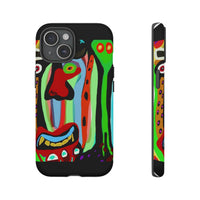 CRAZY.   Tribal Face Phone Case — Colorful Modern Art iPhone Cover