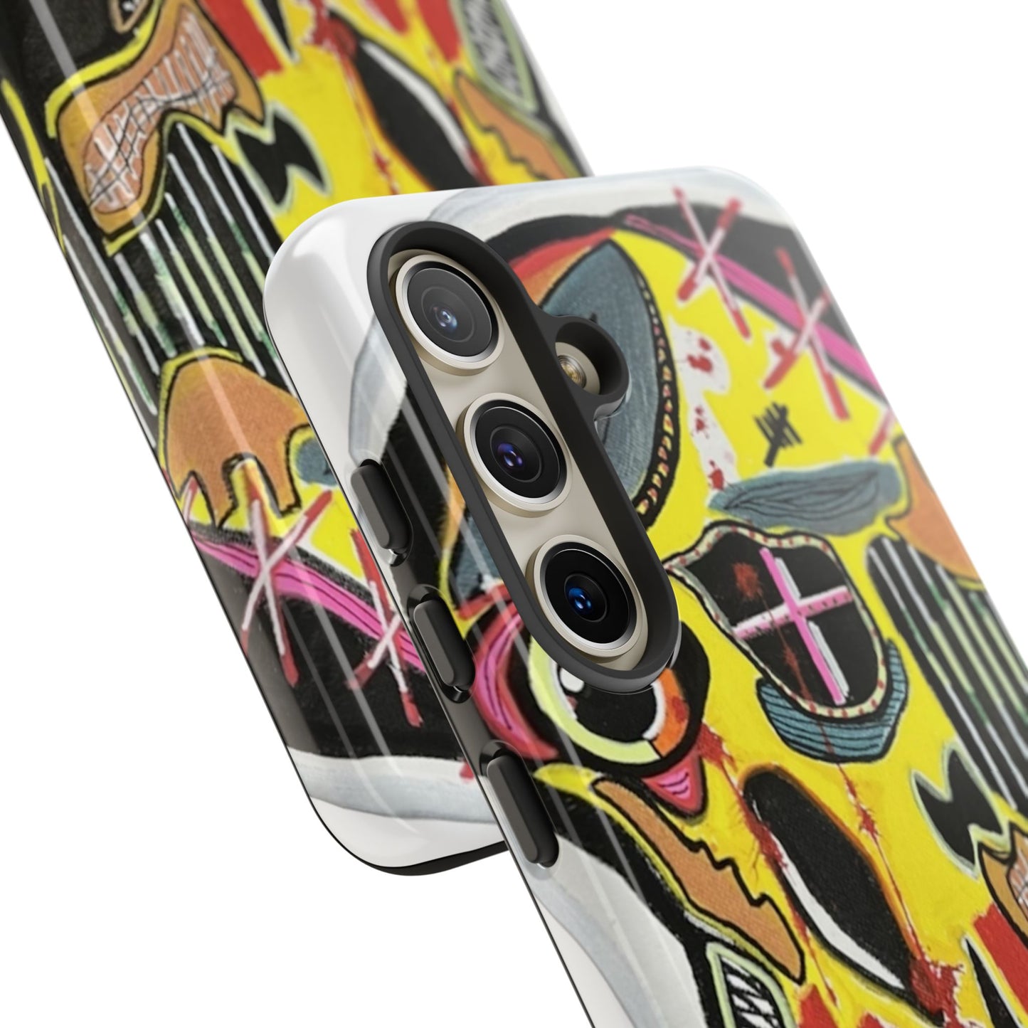 VINCENT.  Skull Riot Phone Case – Colorful Abstract Horror Art Protective Cover