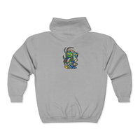 Full-Zip Hoodie with Colorful RYDER Art — Bold Graphic Zip-Up Sweatshirt