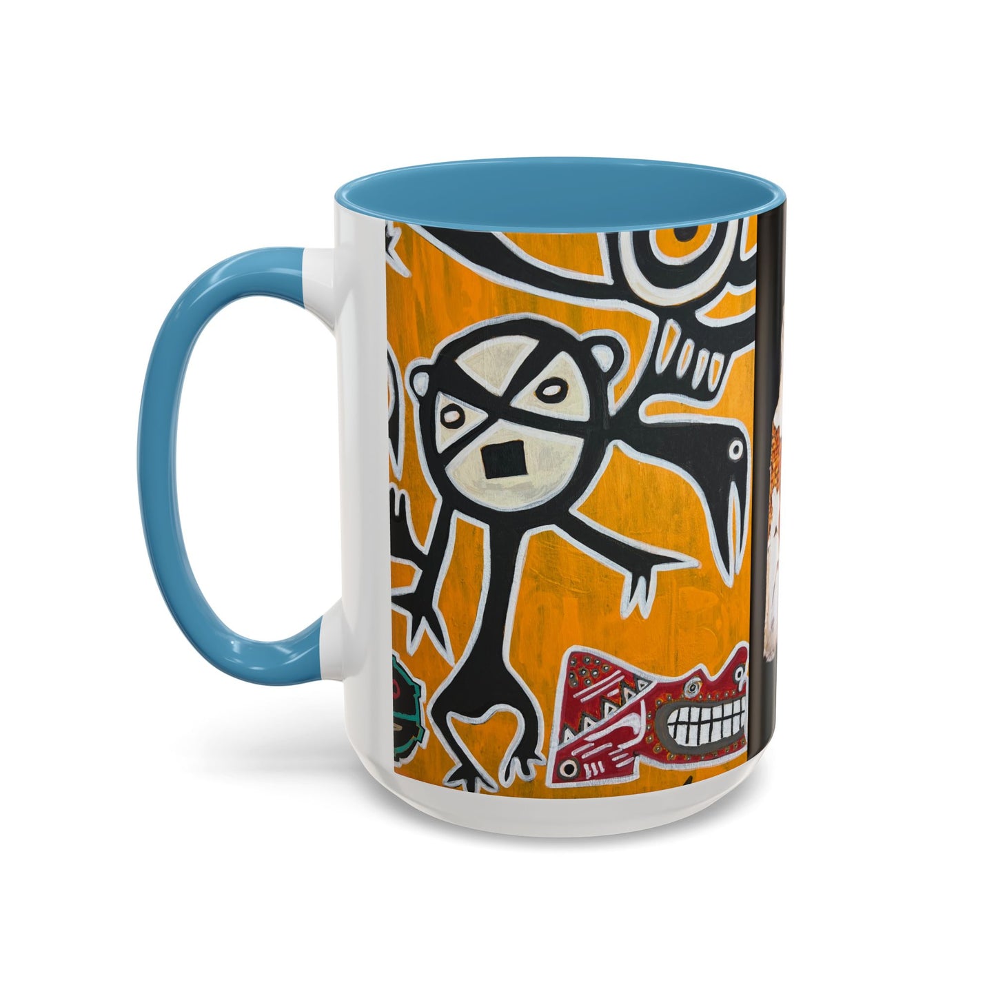 Puerto Rico Flag Coffee Mug — Rustic Street Art Accent Mug (11/15 oz)