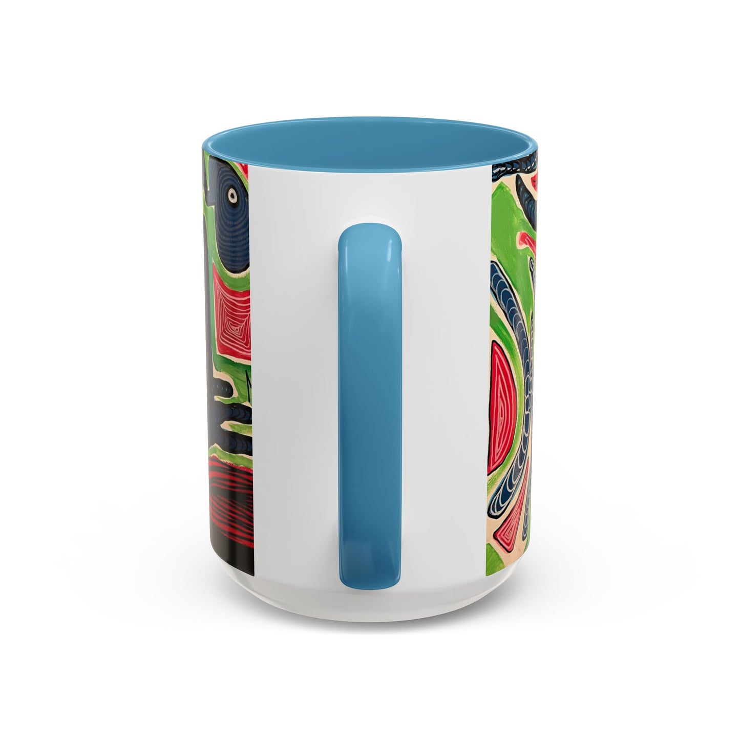 AFTER LIFE2.0  Abstract Neon Doodle Coffee Mug — Colorful Surreal Art Accent Mug (11/15oz)