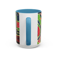AFTER LIFE2.0  Abstract Neon Doodle Coffee Mug — Colorful Surreal Art Accent Mug (11/15oz)