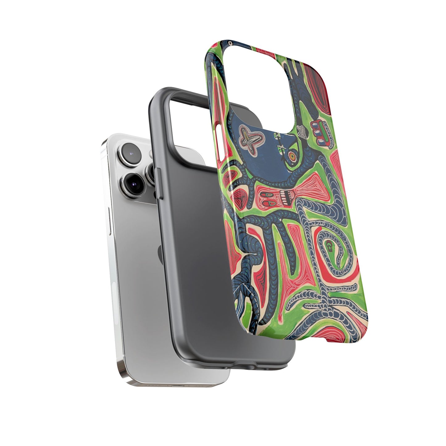 Abstract AFTERLIFE Phone Case — Bold Psychedelic Music Art