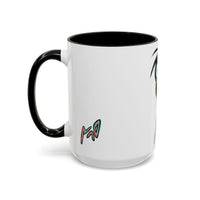 Colorful Tribal Mask Coffee Mug — Vibrant Skull Art Accent Mug (11/15oz)