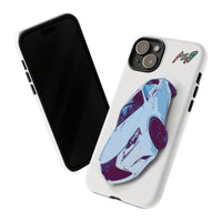 Melvin White Sports Car Phone Case - Retro Pop Art Supercar Protective Tough Case
