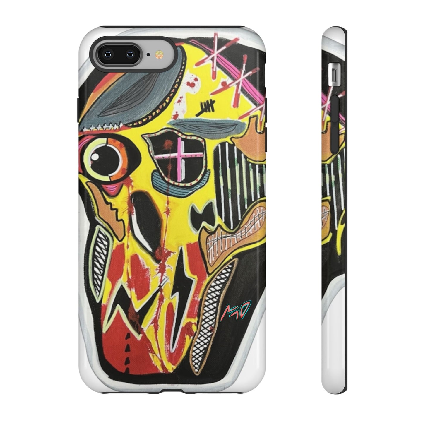 VINCENT.  Skull Riot Phone Case – Colorful Abstract Horror Art Protective Cover