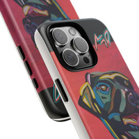 Colorful Pit LABRADOR Tough Phone Case — Vibrant Pop Art Dog Design