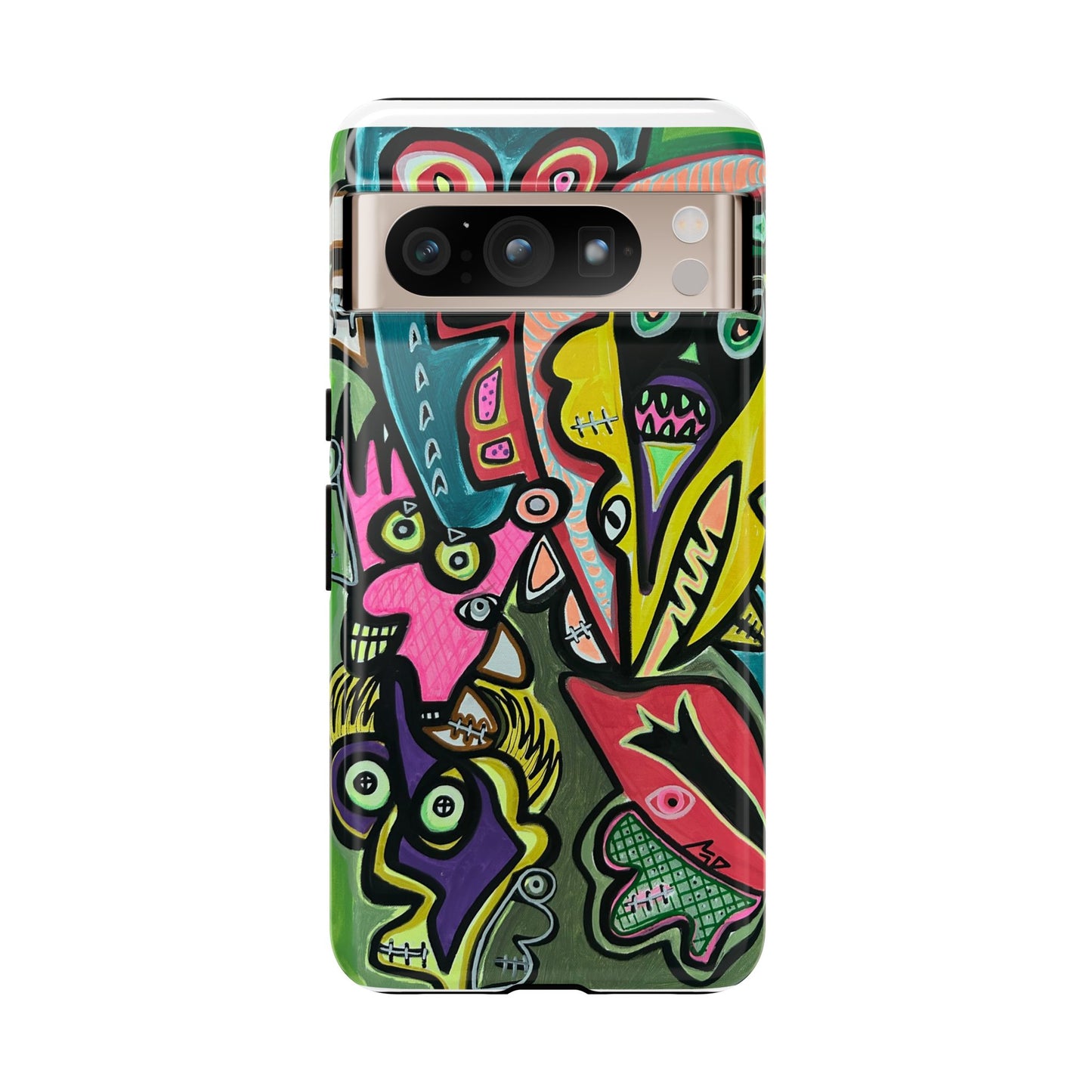 CONCERT  Abstract Graffiti Phone Case — Colorful Street Art Tough Cases