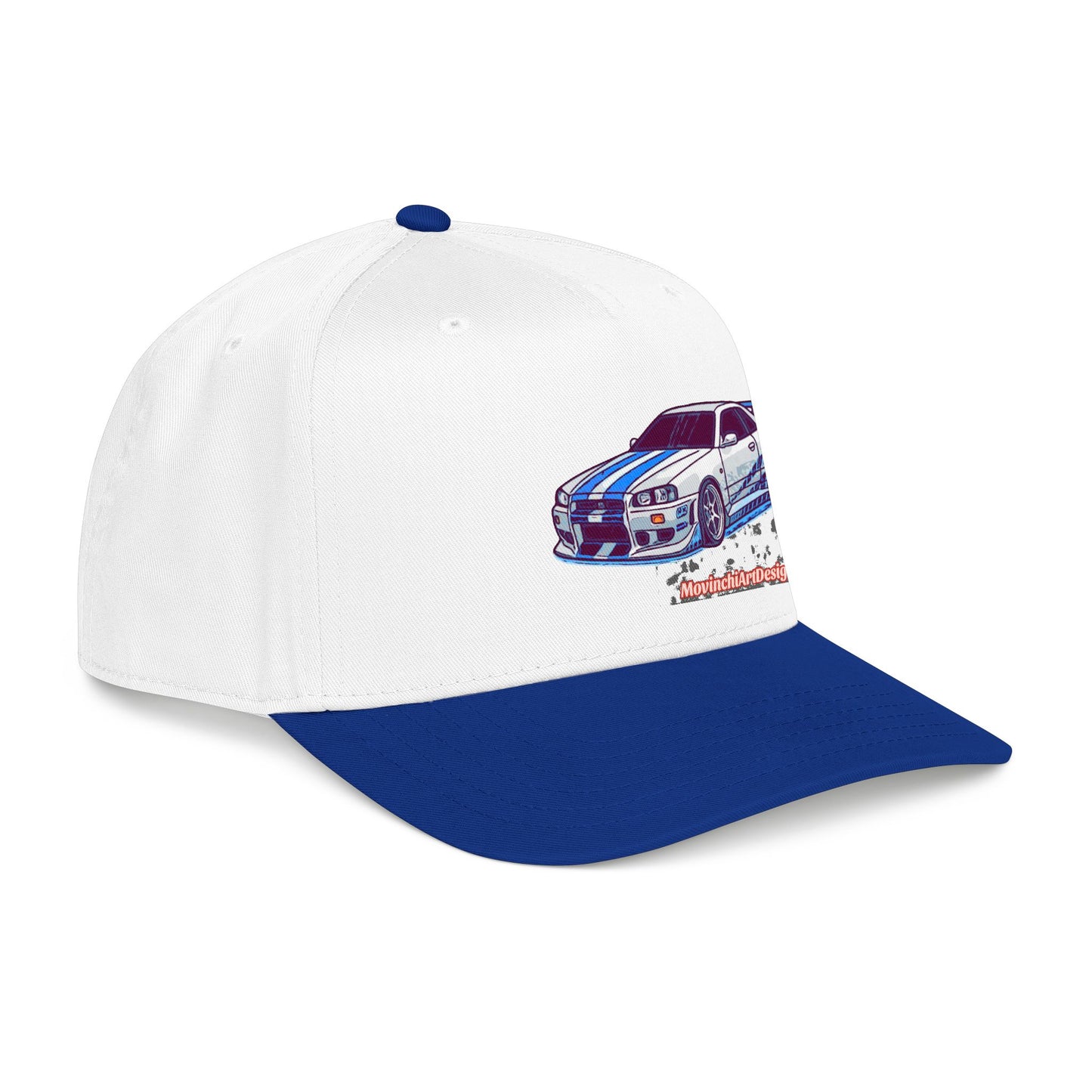 Racing Skyline Embroidered Cap — Vintage GT Sports Car Hat