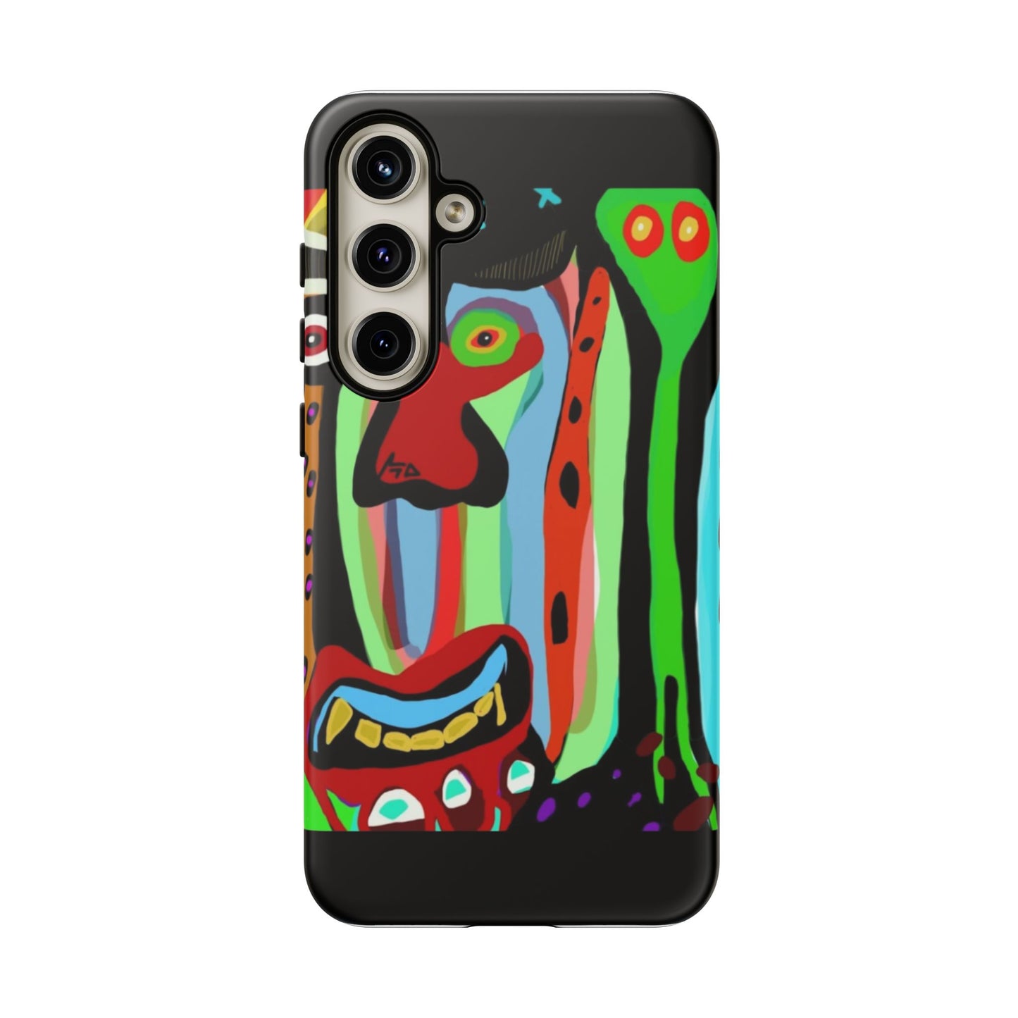CRAZY.   Tribal Face Phone Case — Colorful Modern Art iPhone Cover
