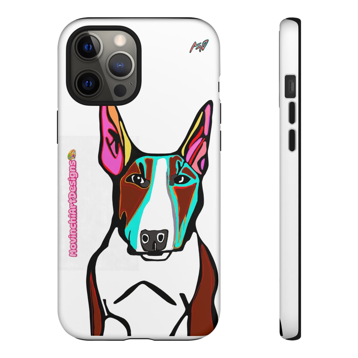 MR Bull Terrier Phone Case — Colorful Pop Art Tough Cases for Dog Lovers