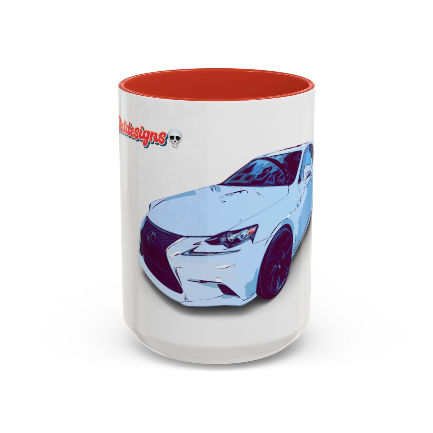 IS300 Car Lover Accent Coffee Mug – White Sports Sedan Design (11oz & 15oz)